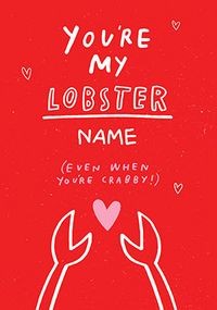 Tap to view Paper Link Lobster Valentines Card