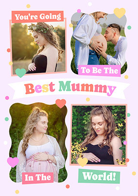 Going to be the Loveliest Mummy Multi Photo Pregnancy Card