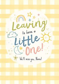Tap to view You're Leaving To Have A Baby Personalised Pregnancy Card