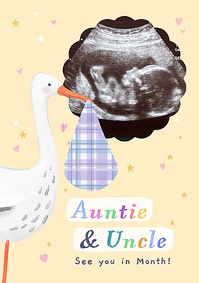 Photo of Can't Wait To Meet You Auntie & Uncle Pregnancy Photo Card