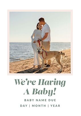 Photo of Having A Baby Announcement Photo Pregnancy Card