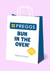 Tap to view Preggs Bun In The Oven Pregnancy Card