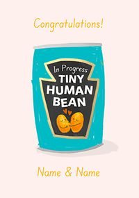 Tap to view New Little Human Bean In Progress Pregnancy Card