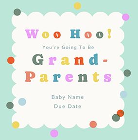 Photo of You're Going To Be Grandparents Congratulations Pregnancy Card