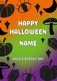 Spooky Day Halloween Personalised Card