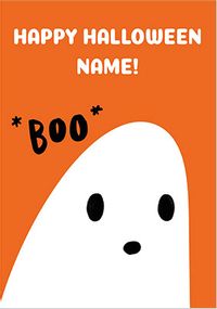 Cute Ghost Personalised Halloween Card
