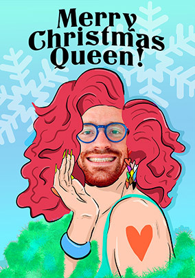 Merry Christmas Queen Spoof Photo Card