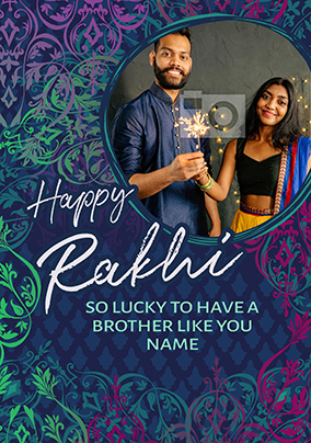 So Lucky Rakhi Card