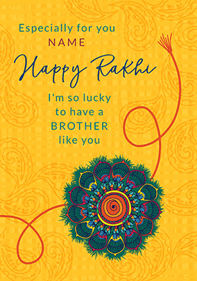 Bracelet Rakhi Card