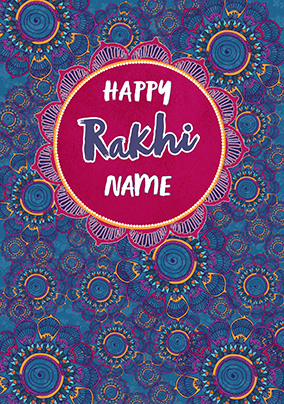 Personalised Rakhi  Card
