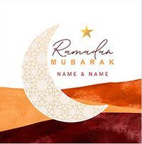 Tap to view Ramadan Mubarak Personalised Square Card