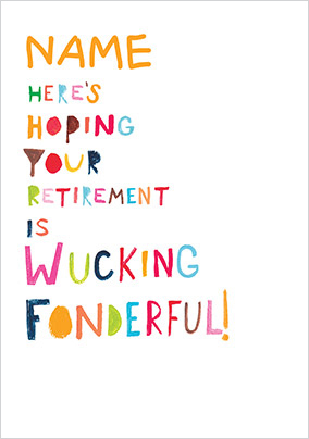 Wucking Fonderful Retirement Card