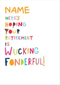 Tap to view Wucking Fonderful Retirement Card