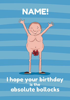 Personalised Cheeky Happy Birthday Card