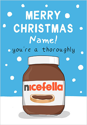 Nicefella Personalised Christmas Card