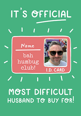 Bah Humbug Club Christmas Card