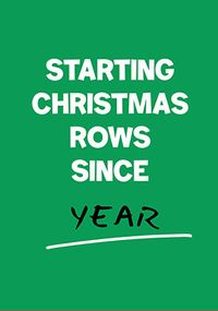 Tap to view Starting Christmas Rows Card