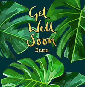 Leaves Get Well Soon Card