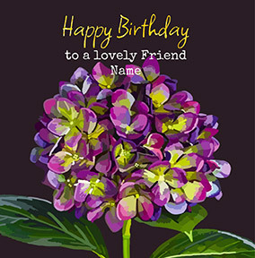 Personalised Flower Friend Birthday Card