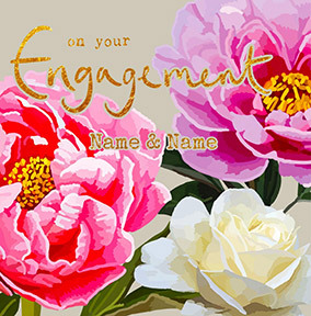 On Your Engagement Floral Card