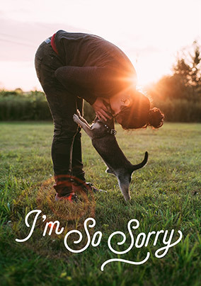 I'm So Sorry Photo Upload Sympathy Card
