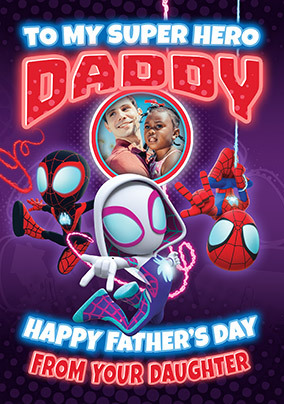 Spidey & Friends - From Daughter Father's Day Photo Card