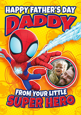 Spidey & Friends - Daddy Photo Father's Day Card