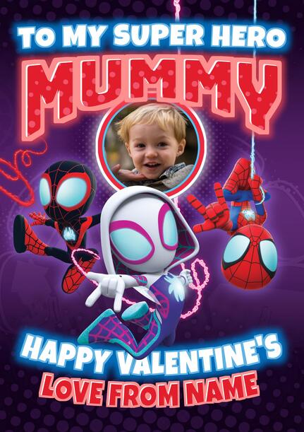 Marvel Spidey My Hero Valentines Card