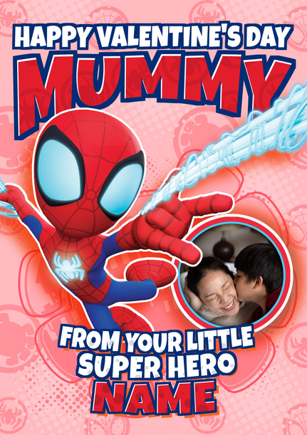 Marvel Spidey  Little Hero Valentines Card