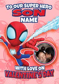 Disney Spidey Super Hero Valentines Card