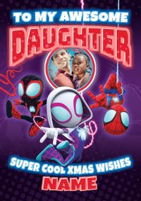 Tap to view Marvels Spider-man Photo Daughter Christmas Card