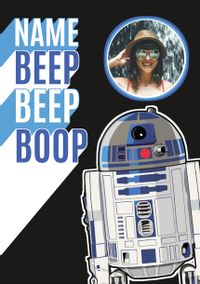 Tap to view Star Wars R2D2 Photo Birthday Card