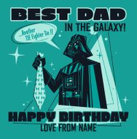 Tap to view Star Wars - Best Dad In The Galaxy! Happy Birthday Square Card