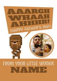 Tap to view Star Wars - Little Wookie Happy Father's Day Photo Card