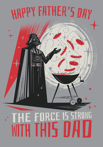 Star Wars - BBQ Vader Happy Father's Day Card