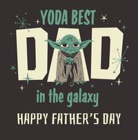Tap to view Star Wars - Yoda Best Dad Happy Father's Day Card