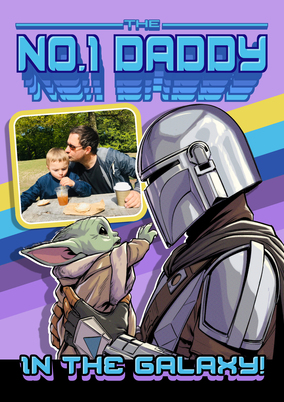 The Mandalorian No. 1 Daddy Father's Day Photo Card