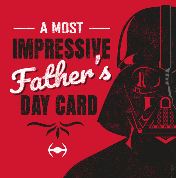 Star Wars A Most Impressive Father Square Father's Day Card