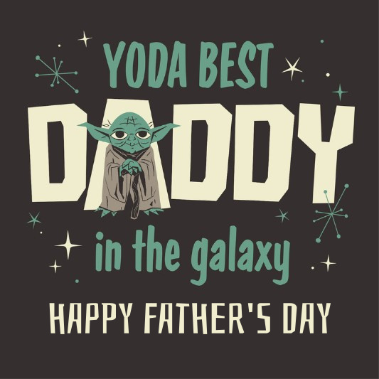 Star Wars - Yoda Best Daddy Happy Father's Day Card