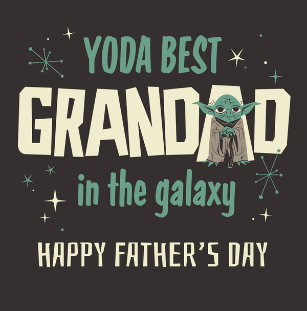 Star Wars - Yoda Best Grandad Happy Father's Day Card
