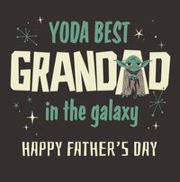 Tap to view Star Wars - Yoda Best Grandad Happy Father's Day Card