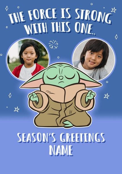 Grogu Photo Christmas Card