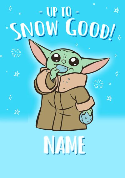 Grogu Personalised Christmas Card