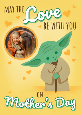 Star Wars Yoda Love Be With You Mothers Day Card