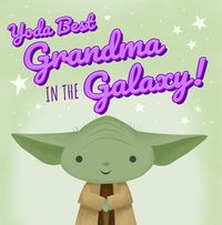 Tap to view Star Wars Yoda Galaxy Square Mothers Day Card