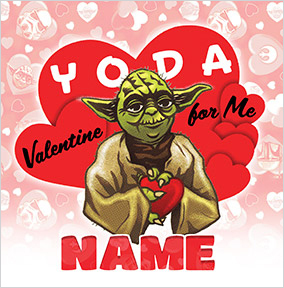 Yoda Personalised Valentine's Day Card