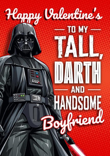 Star Wars Darth Boyfriend Valentines Card