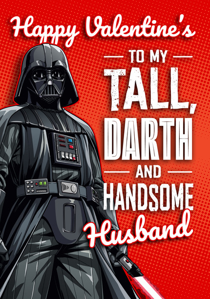 Star Wars Darth Husband Valentines Card
