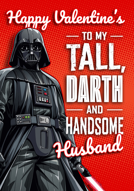 Star Wars Darth Husband Valentines Card