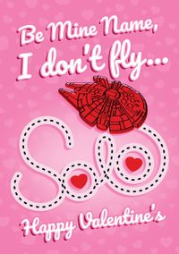Tap to view Star Wars Dont Fly Solo Valentines Card